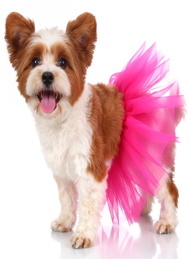 Telooco Dog Tutu Rose Red Tutu for Dogs, Dog Tutus for Small Dogs,Suitable for Small and Medium-Sized Pets, Suitable for Birthday Parties, Wedding Photo Props Costumes - Image 2